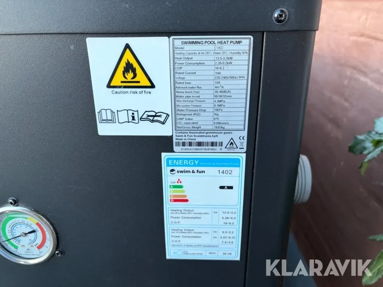 Billede 4 - Varmepumpe Swim & Fun 1402 inkl. støvsuger