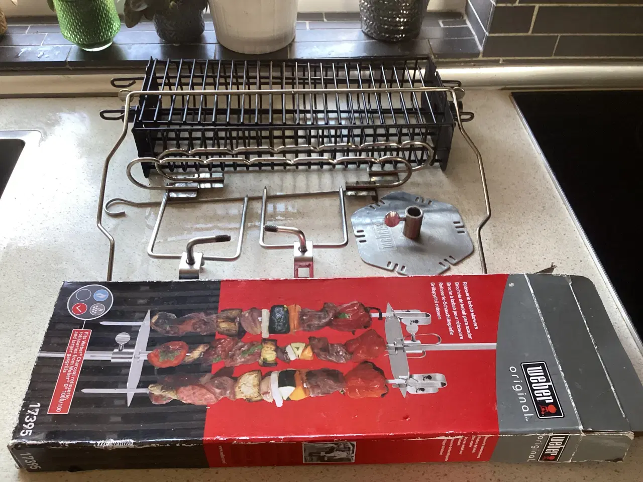 Billede 1 - Weber rotisseri til  grillen og lave lækket grill 
