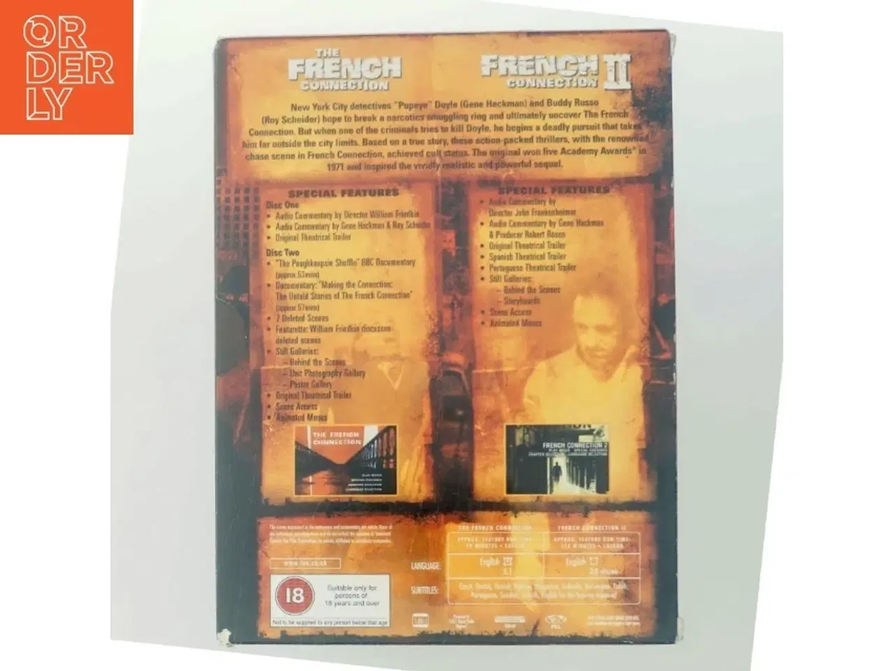 Billede 3 - French Connection I and Ii-dvd med Gene Hackman (DVD)