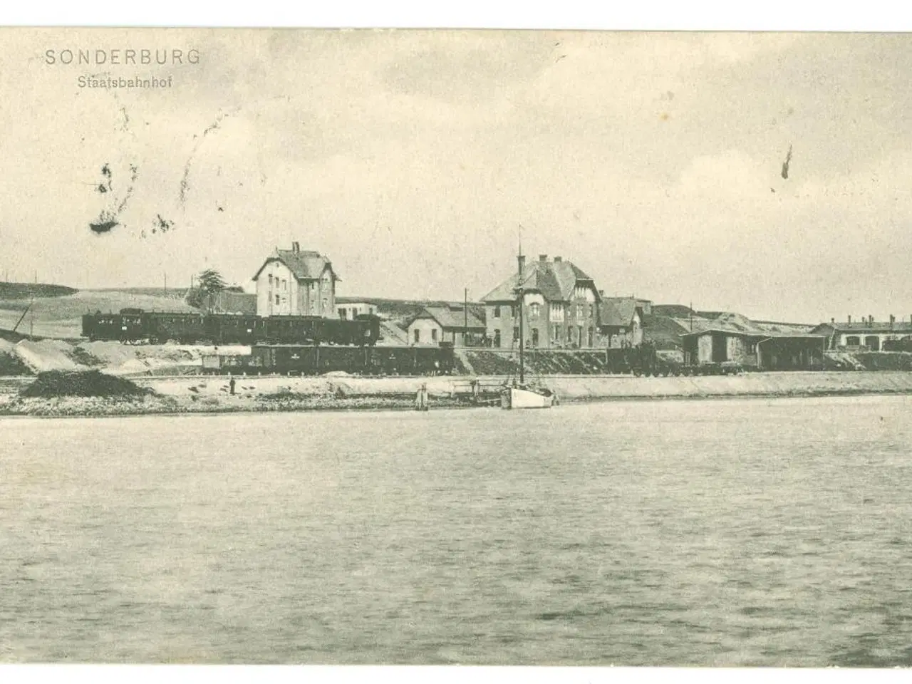 Billede 1 - Statsbanegården, Sønderborg. 1908