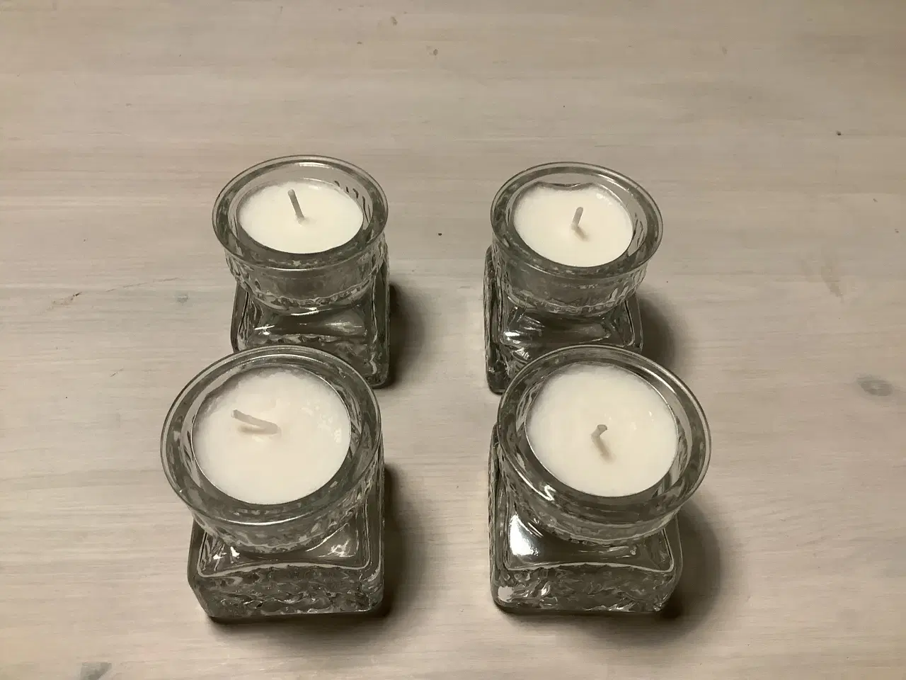 Billede 1 - Fyrfadstager i klar glas