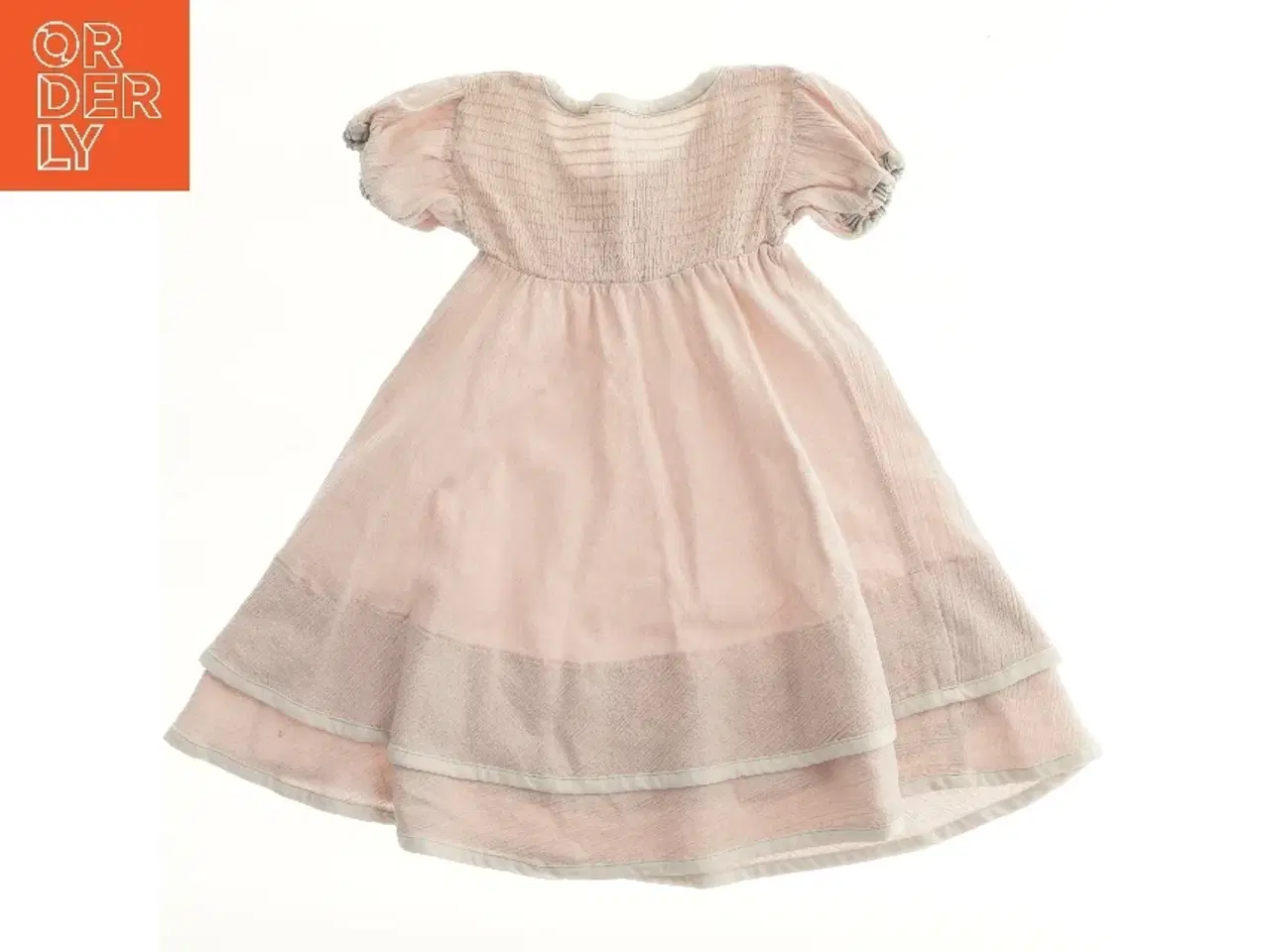 Billede 1 - Lyserød kjole med korte ærmer fra Okker Gokker (str. 86)