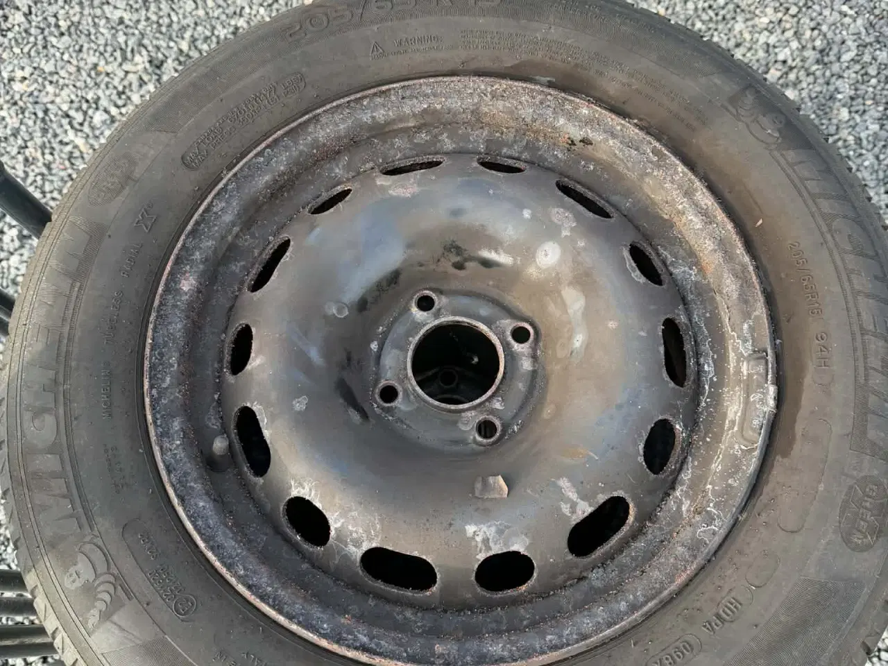 Billede 1 - 4 x 108 Stålfælge med sommerdæk