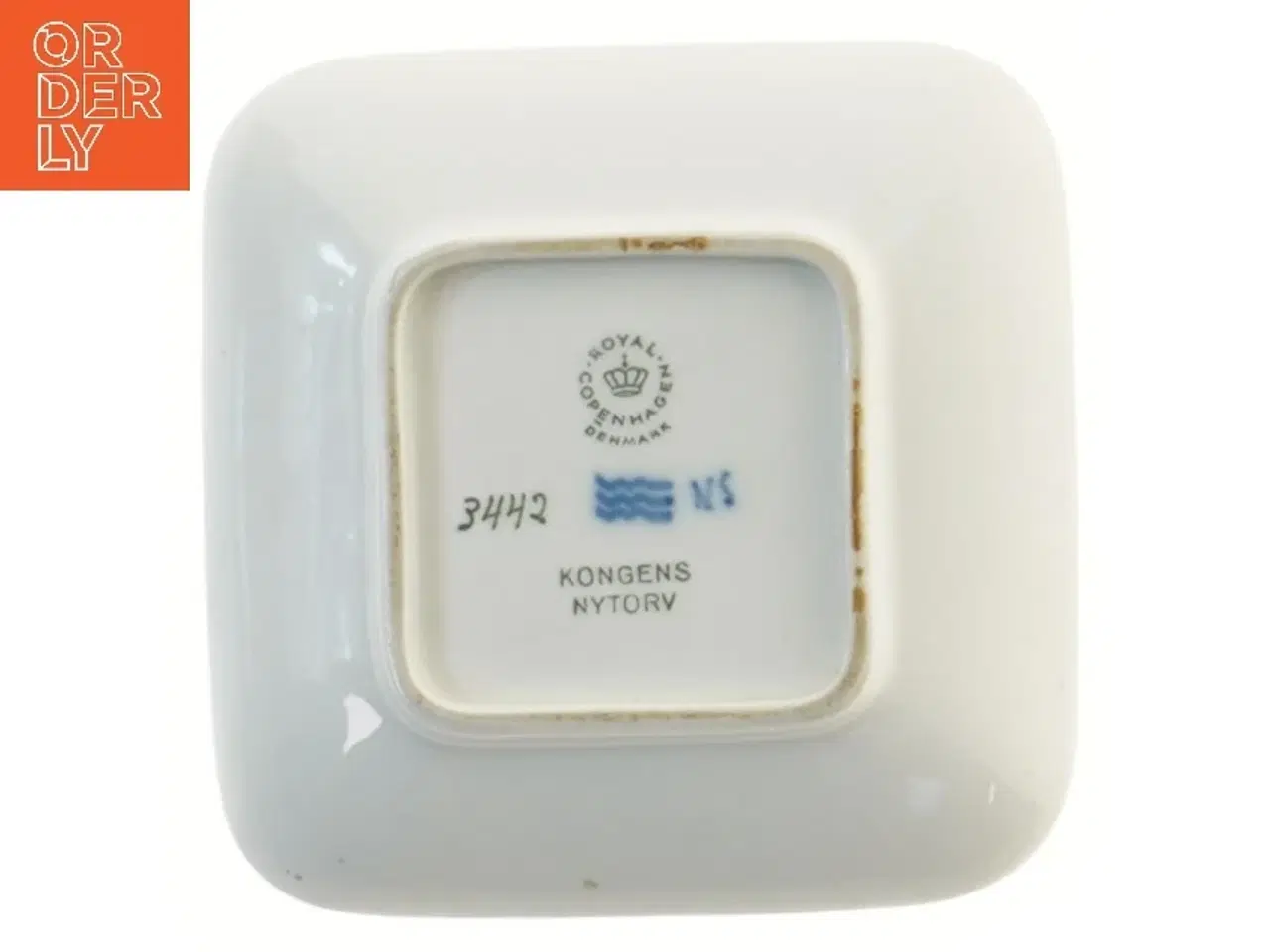 Billede 2 - Porcelænsplatte med motiv fra Royal Copenhagen (str. 12,5x12,5 cm)