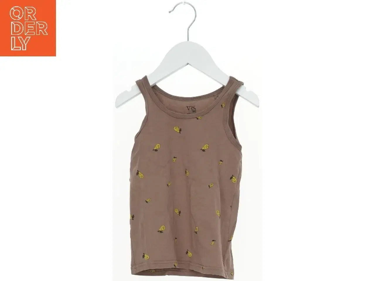 Billede 1 - Tanktop med pæreprint fra VRS (str. 104)