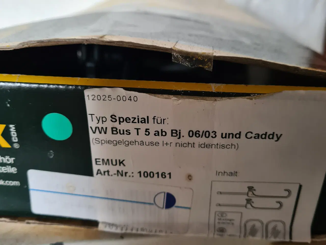 Billede 3 - Campingspejle til vw t5 og caddy fra 2003