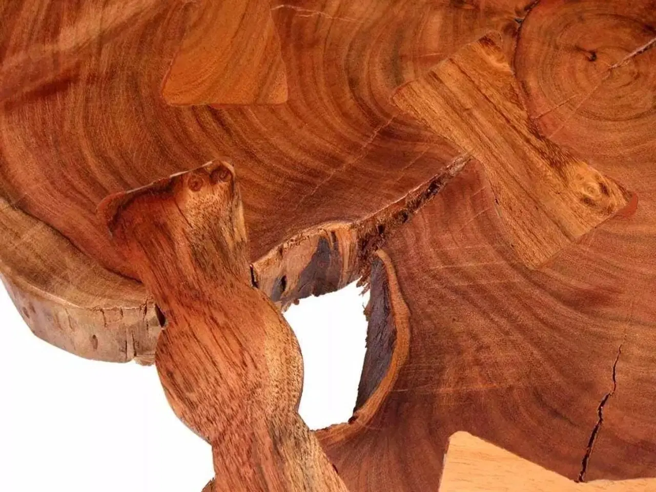 Billede 8 - Bjælkesofabord i massivt akacietræ (55-60) x 40 cm
