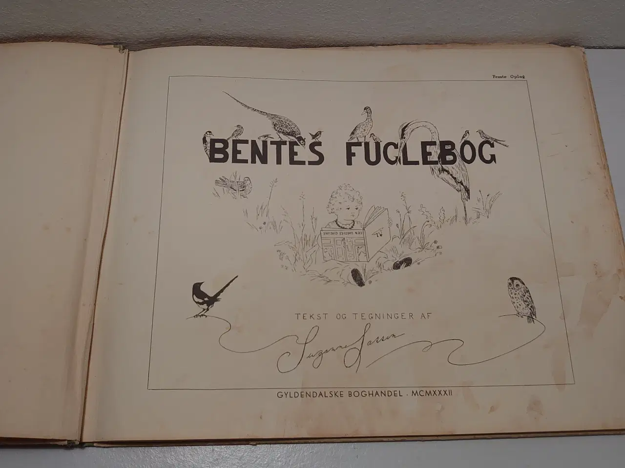 Billede 3 - Suzanne Lassen: Bentes Fuglebog. 1. udg. 1932.