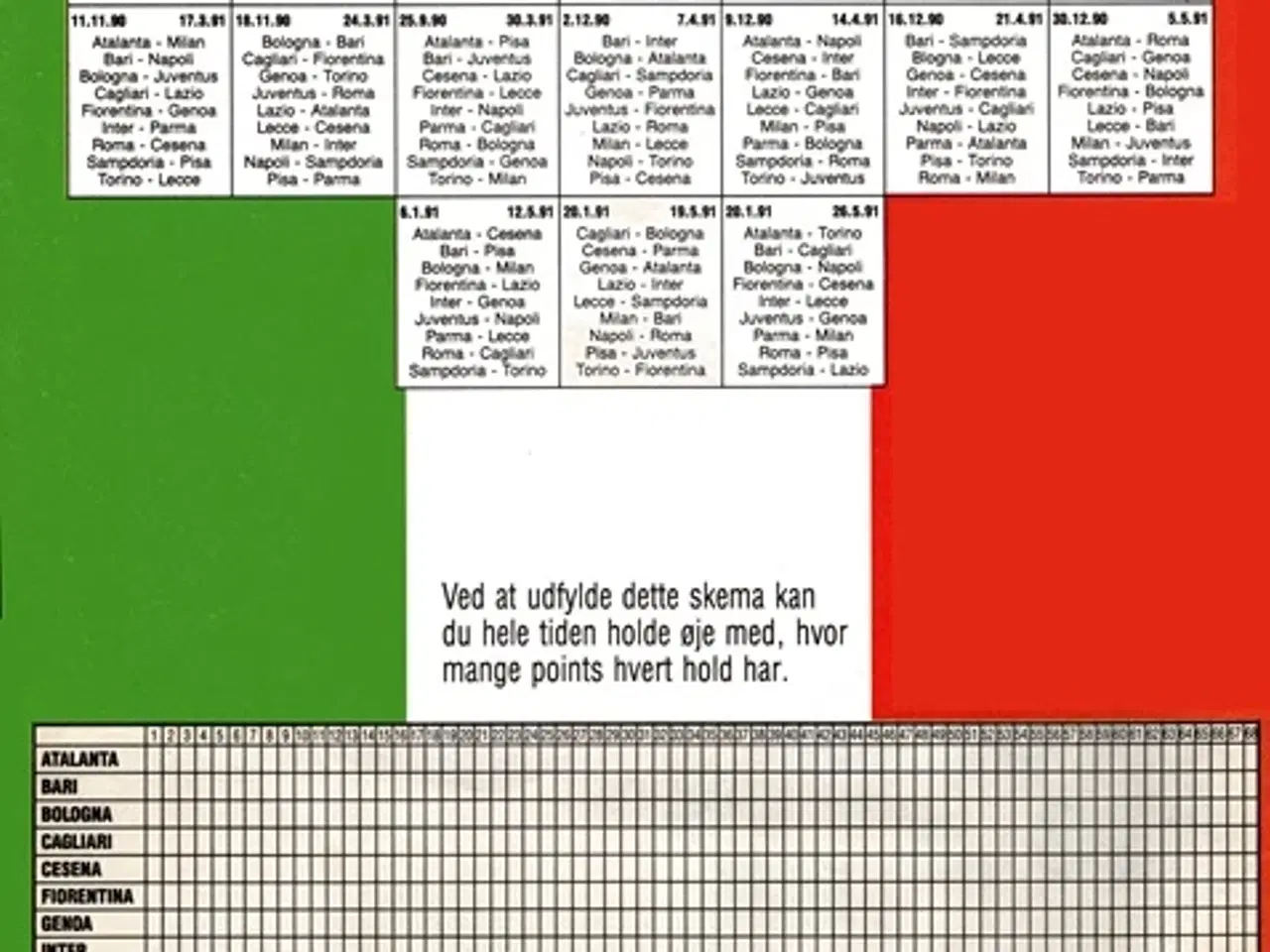 Billede 5 - Italiensk Top Fodbold 1991