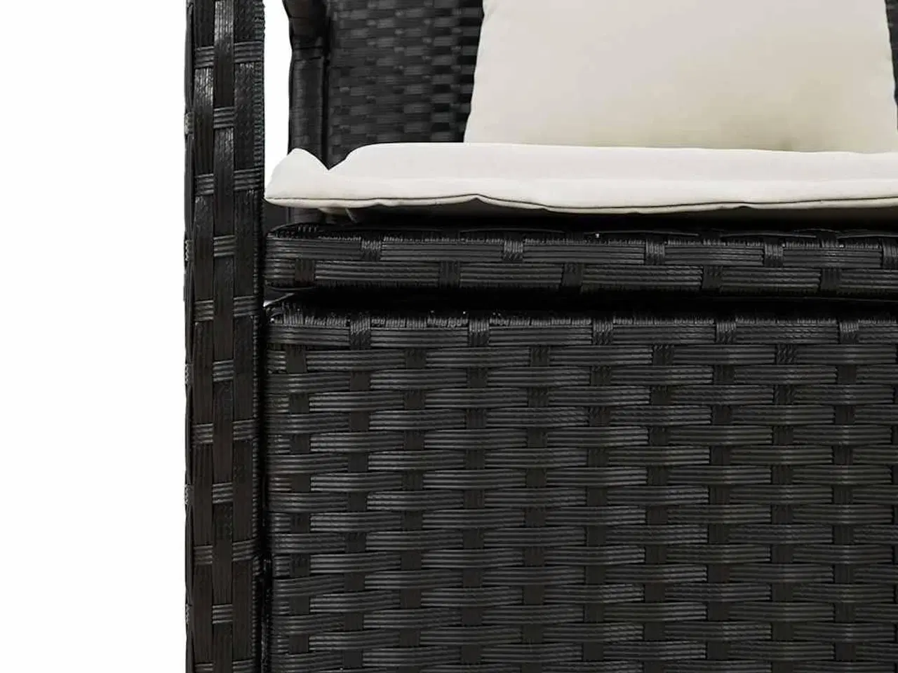 Billede 11 - Opbevaringsbænk til haven med hynde polyrattan sort