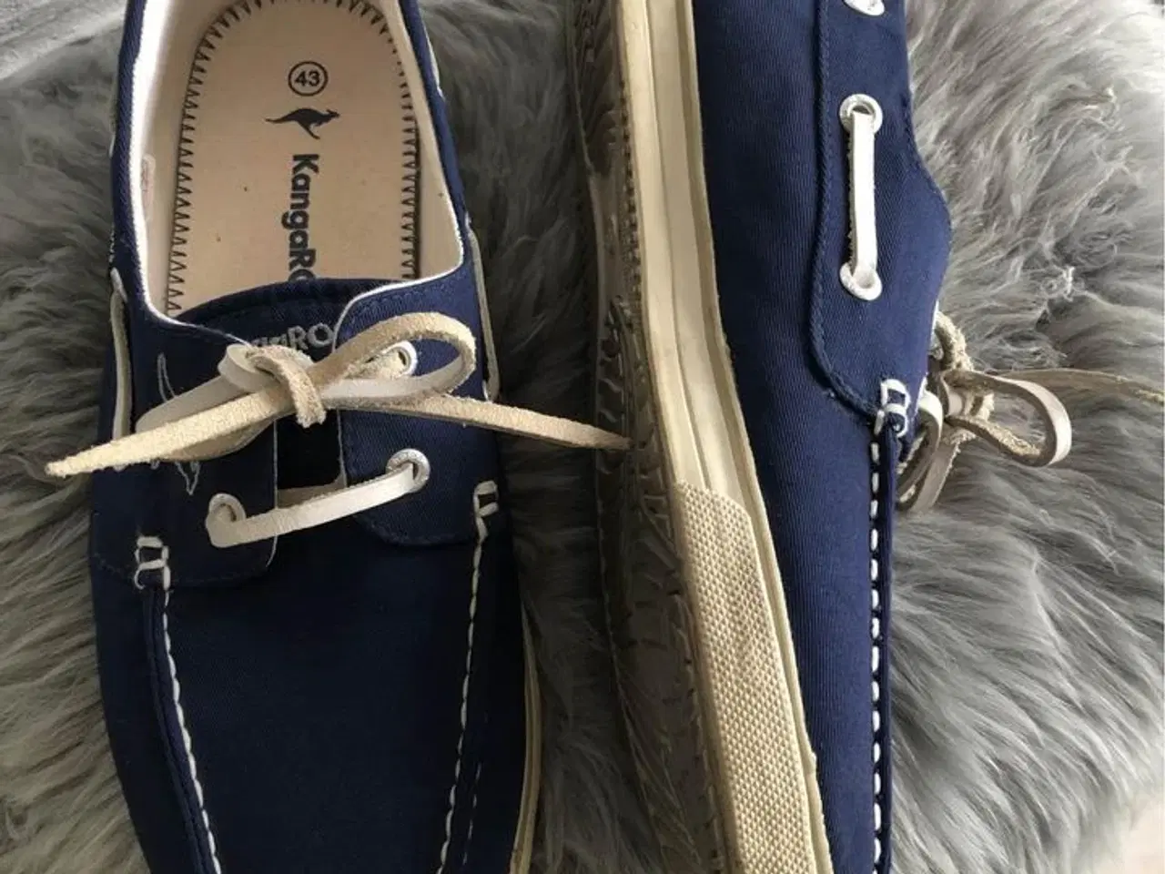Billede 3 - Kangaroos lærredssko - Str. 43