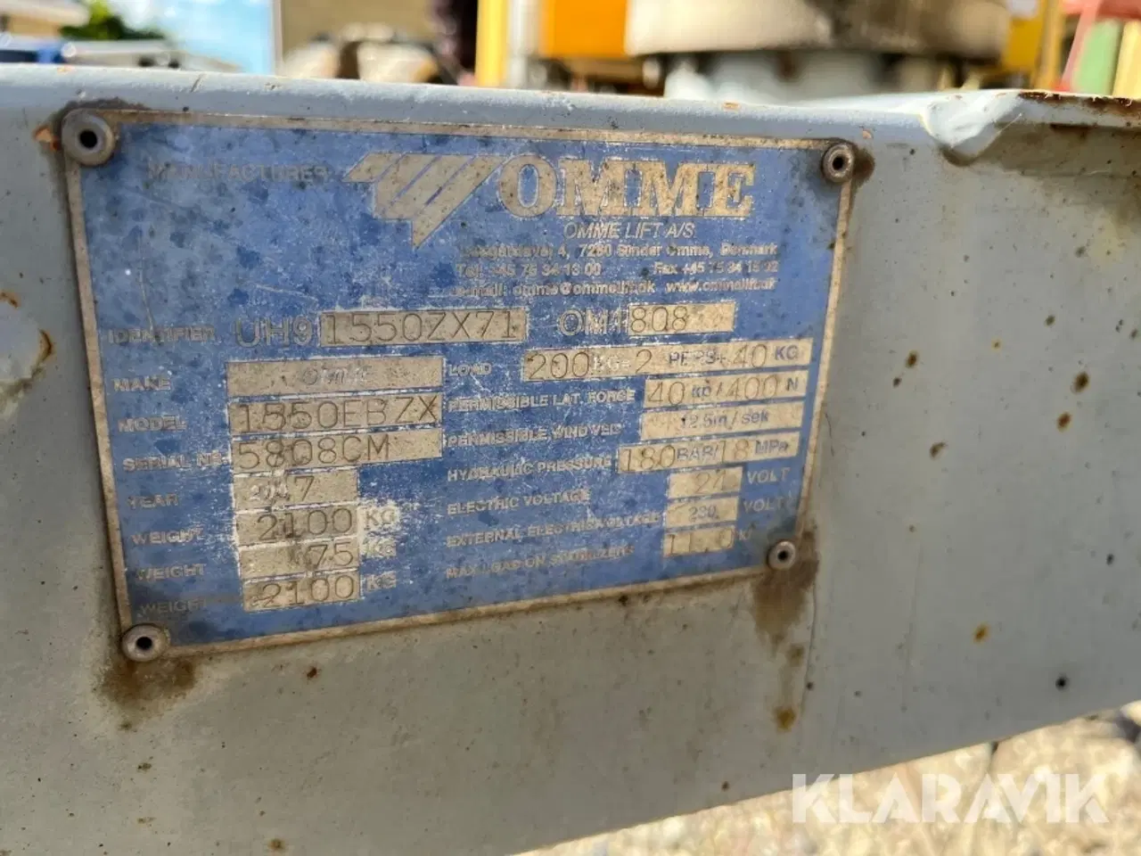 Billede 9 - Trailerlift Omme 1550