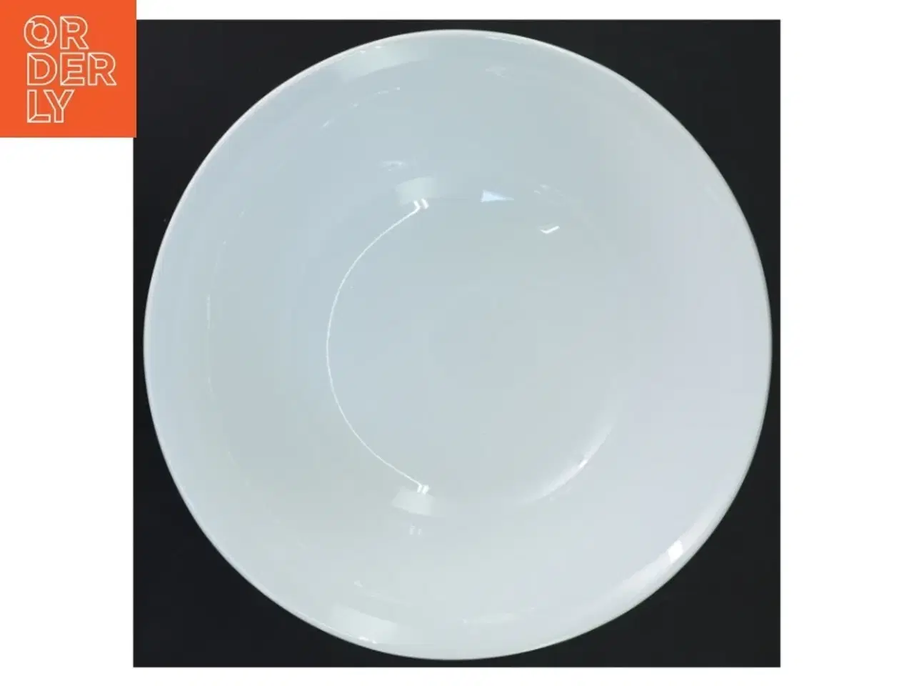 Billede 3 - Hvid porcelænsskål (str. Ø 25,5x8 cm)