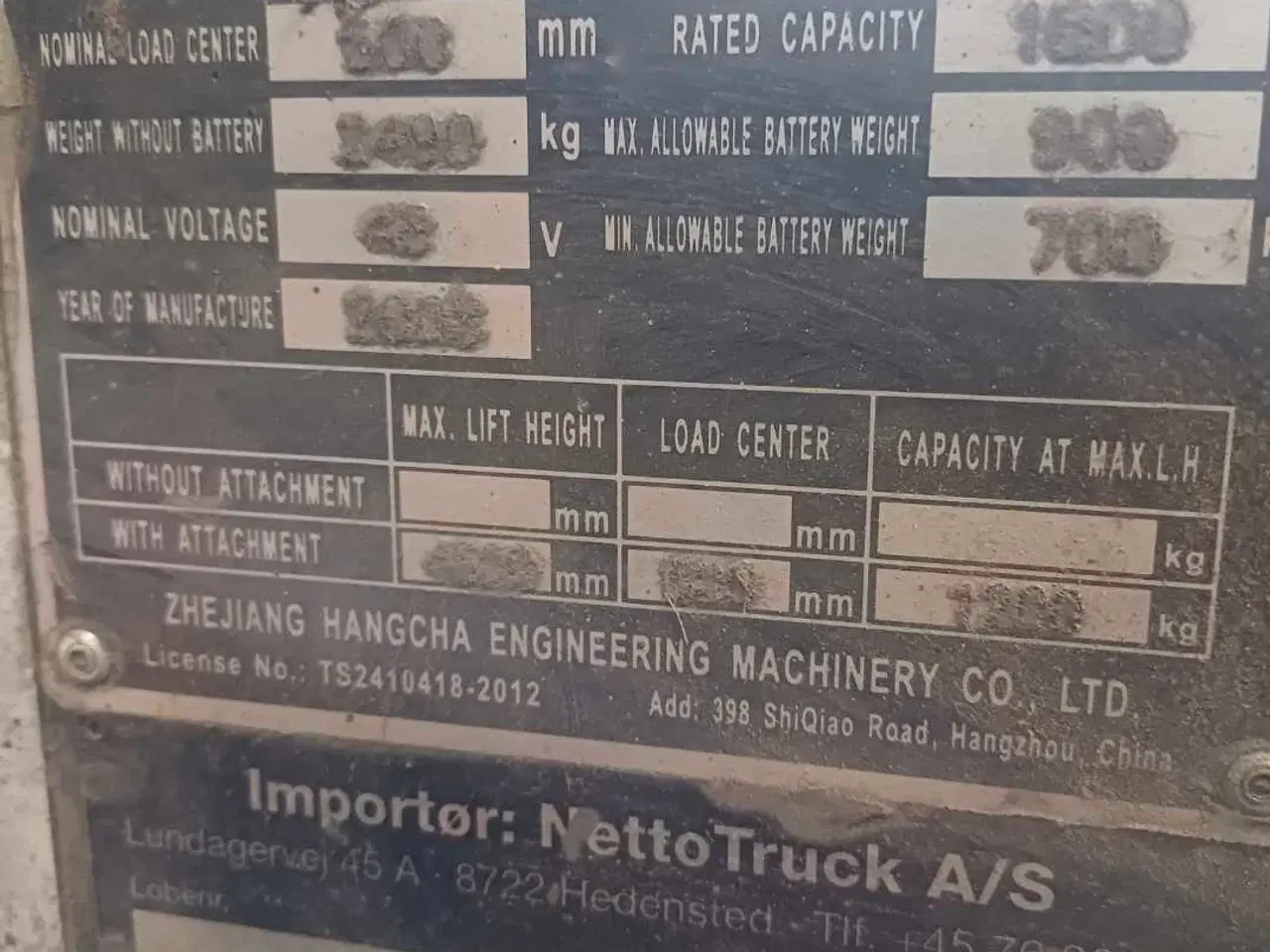 Billede 2 - El truck - defekt batteri