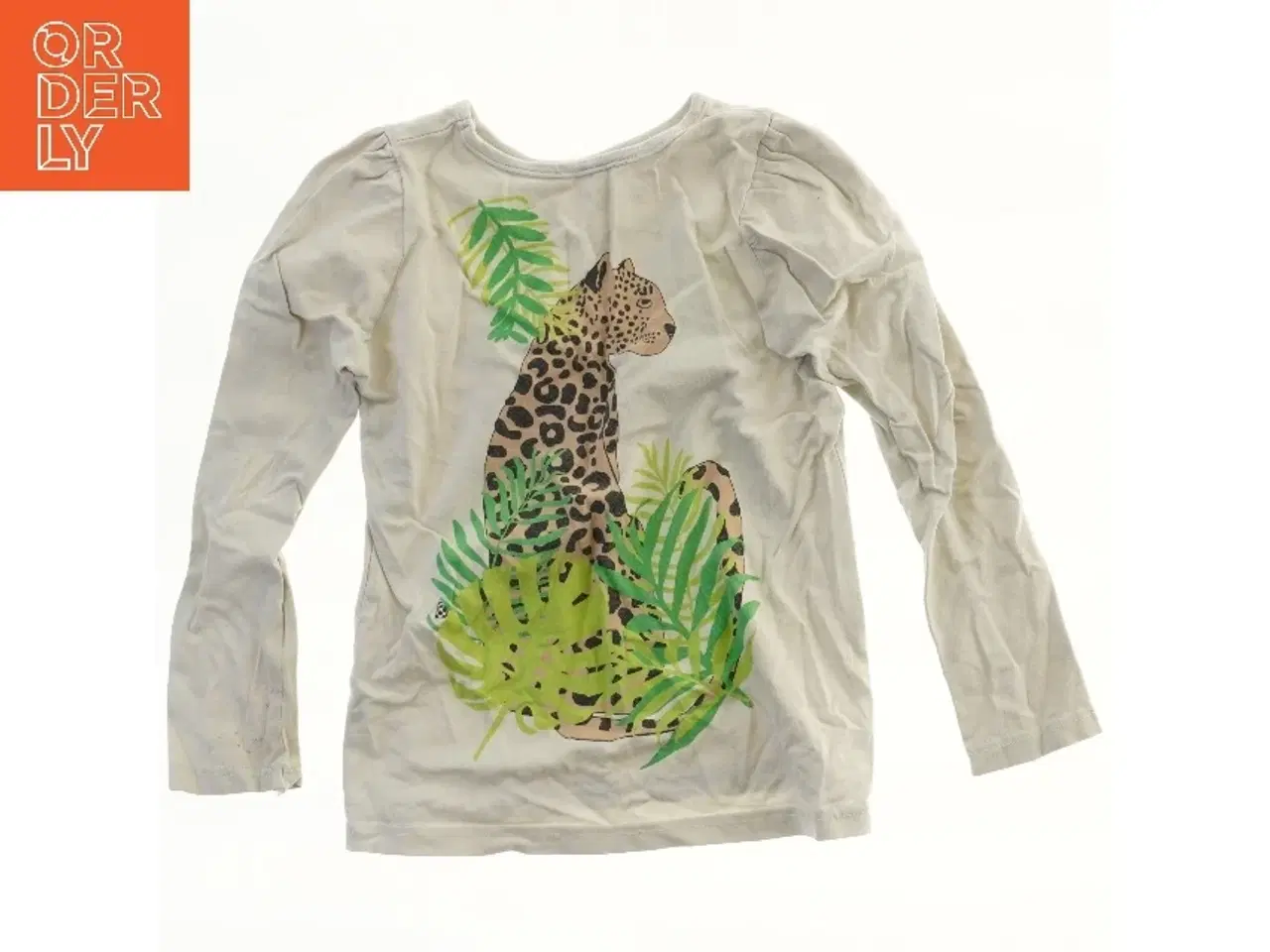 Billede 2 - Langærmet bluse med leopardmotiv (str. 116)