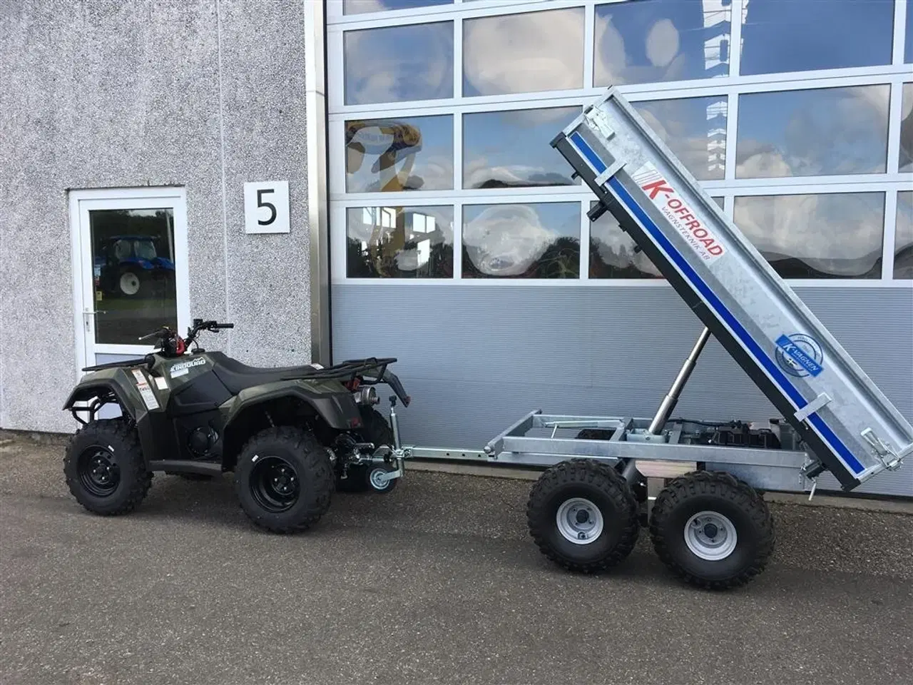 Billede 4 - K-vognen K-Offroad 1,2 tons Boggievagn TILBUD - 3-vejs tip, el-hydraulisk