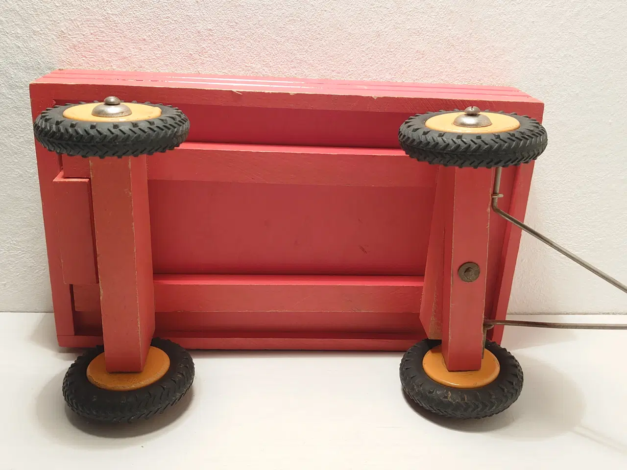 Billede 4 - Stor vintage træanhænger med tiplad.