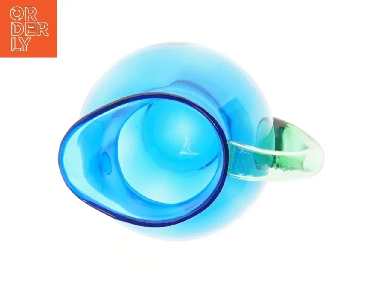 Billede 2 - Ny Blå glas kande 23,5 cm (str. 23,5 cm)fra Orrefors