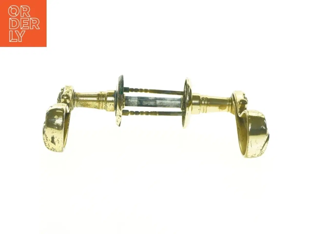 Billede 2 - Antik messing dørhåndtag (str. 19 x, 11 cm)
