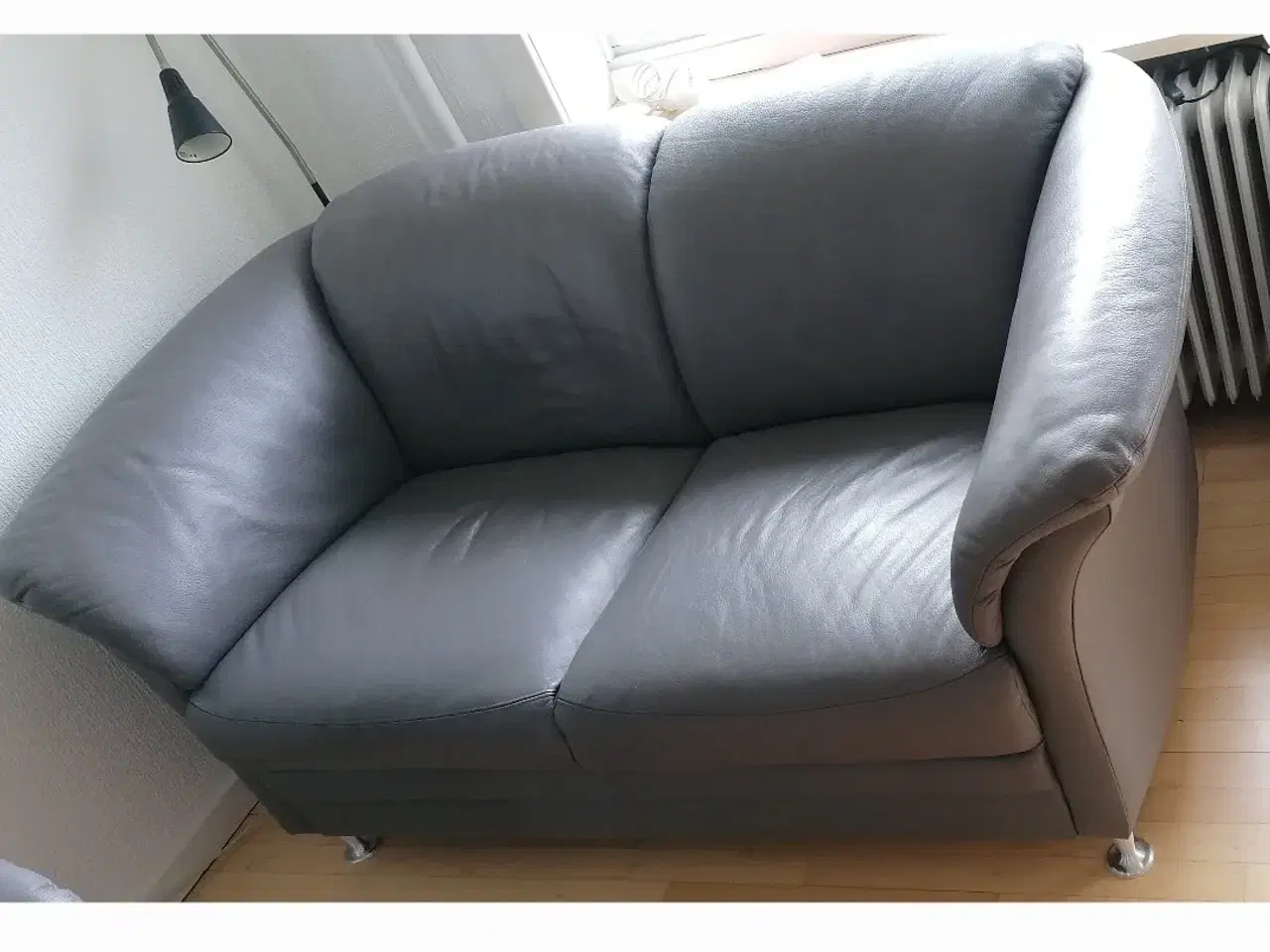 Billede 2 - 3+2 læder sofagruppe