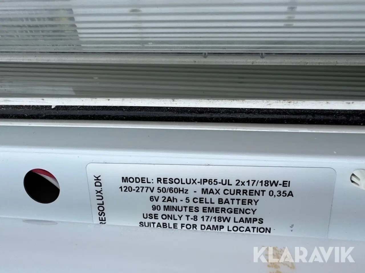 Billede 4 - Lysrør lamper Resolux IP65-UL 2x17/18w