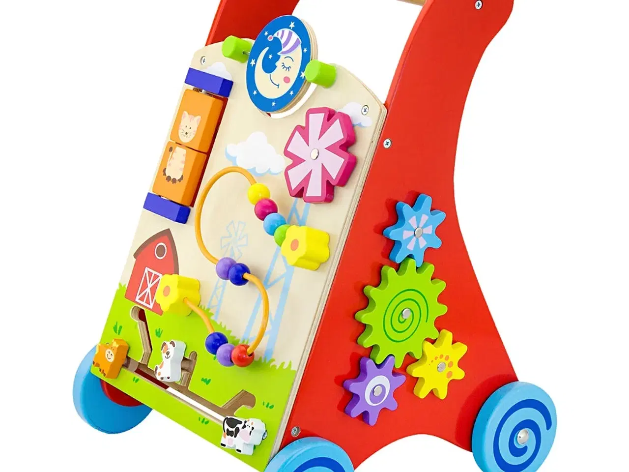 Billede 1 - VIGA Farverig Lege/Gåvogn til Børn i Træ