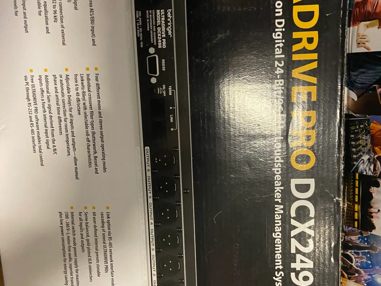 Billede 2 - Behringer Ultradrive Pro DCX2496 – digital højtale
