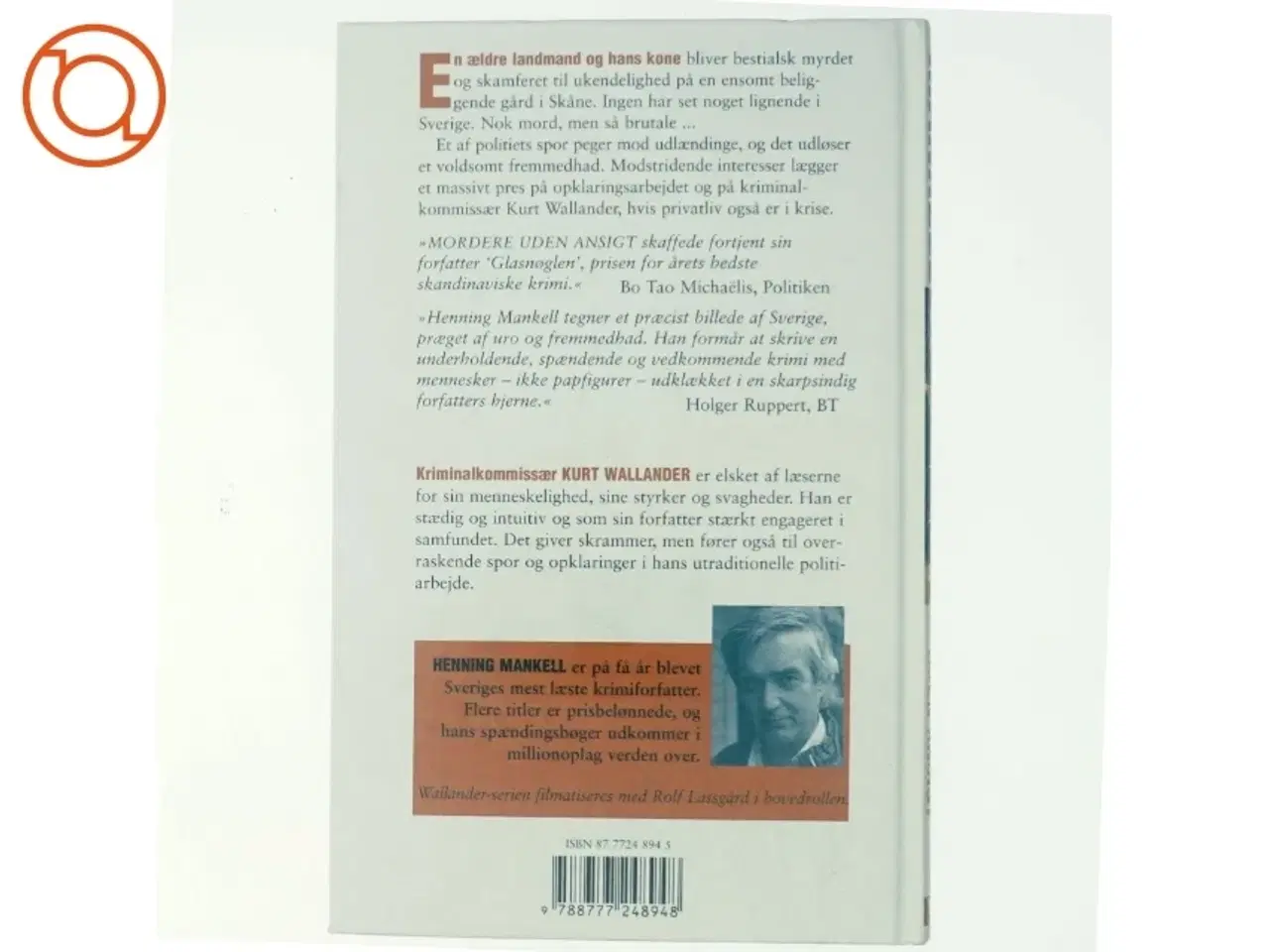 Billede 3 - Mordere uden ansigt af Henning Mankell (Bog)
