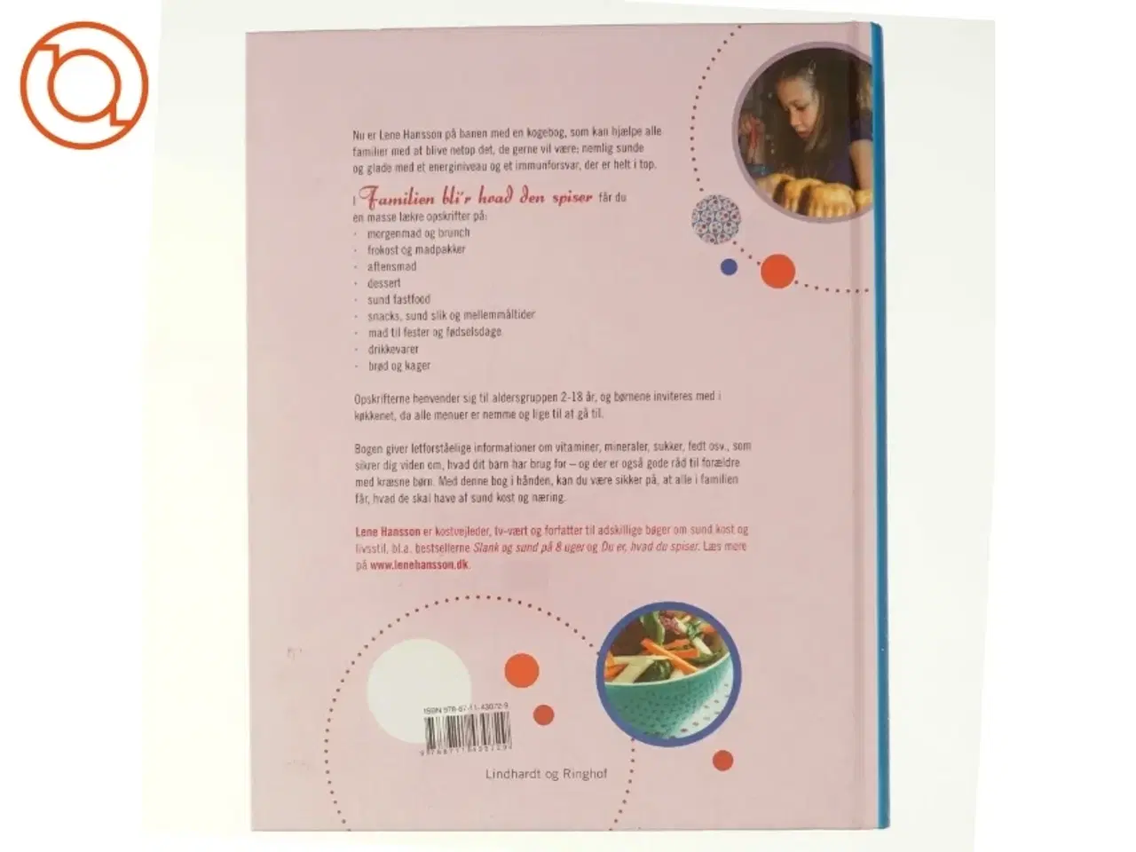 Billede 3 - Familien bli&#39;r hvad den spiser af Lene Hansson (Bog)