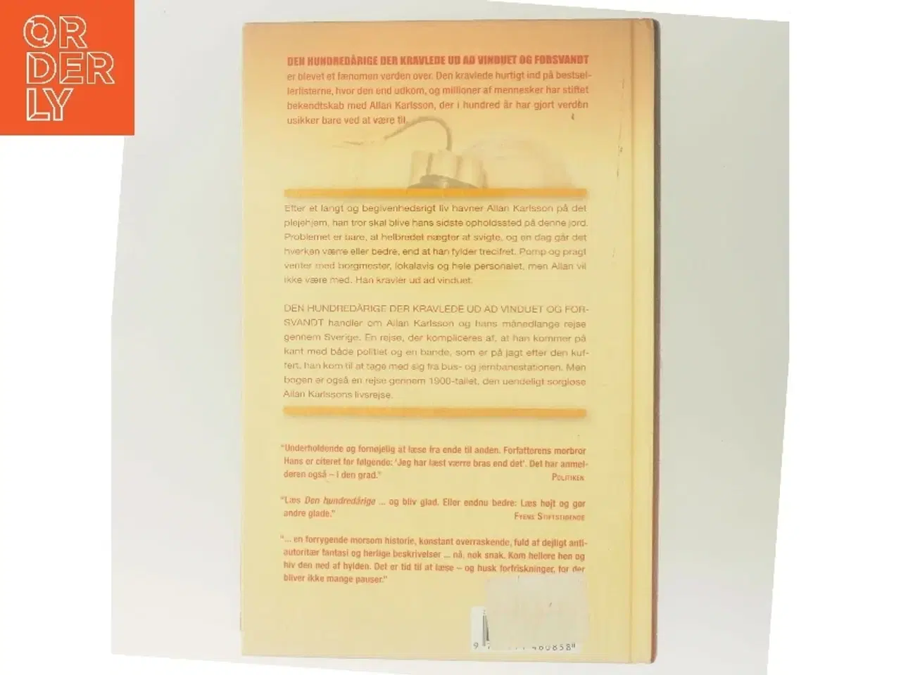 Billede 3 - Den hundredårige der kravlede ud ad vinduet og forsvandt af Jonas Jonasson (Bog)