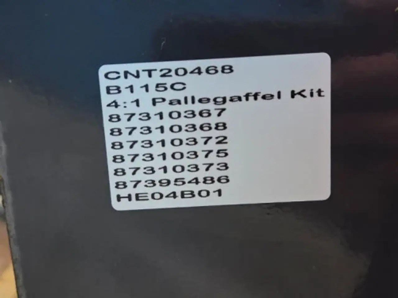 Billede 16 - New Holland B115C Pallegafler Kit 87310367