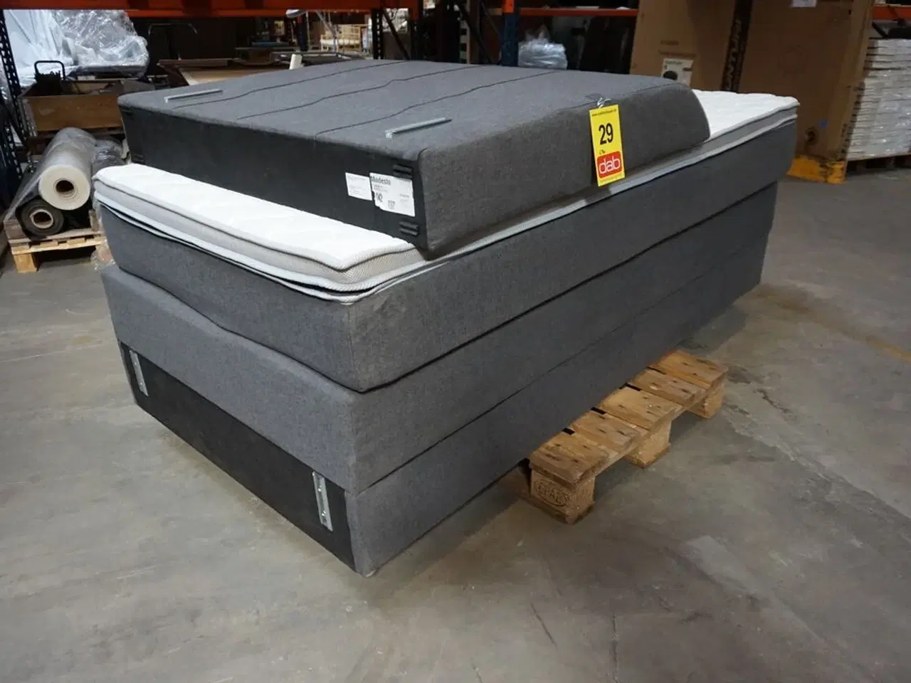 Billede 4 - Nordisk Fjer C90 kontinentalseng med opbevaring 100x200 cm