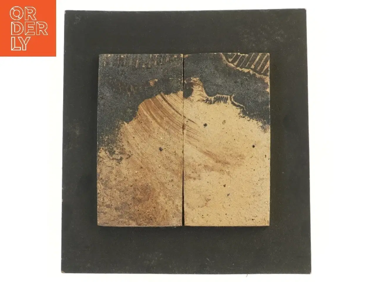 Billede 1 - Keramisk vægdekoration fra 1972 zoologisk museum (str. 35,5x32,5 cm)