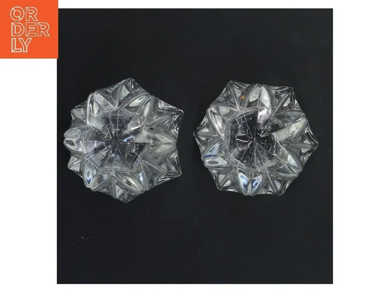 Billede 3 - Sæt med 2 glaslysestager (str. 2 stk 9,5x8 cm)