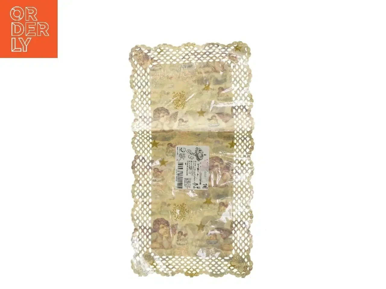 Billede 1 - Måtte med engle og stjerner (str. 40x20 cm)