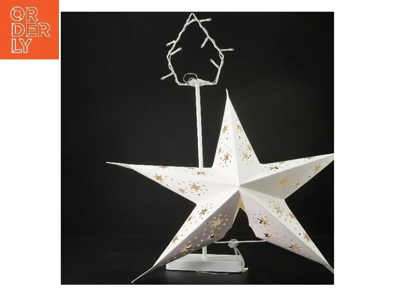 Billede 1 - Julestjerne bordlampe fra Jysk (str. Lampe 61 cm. stjerne, 47 cm)