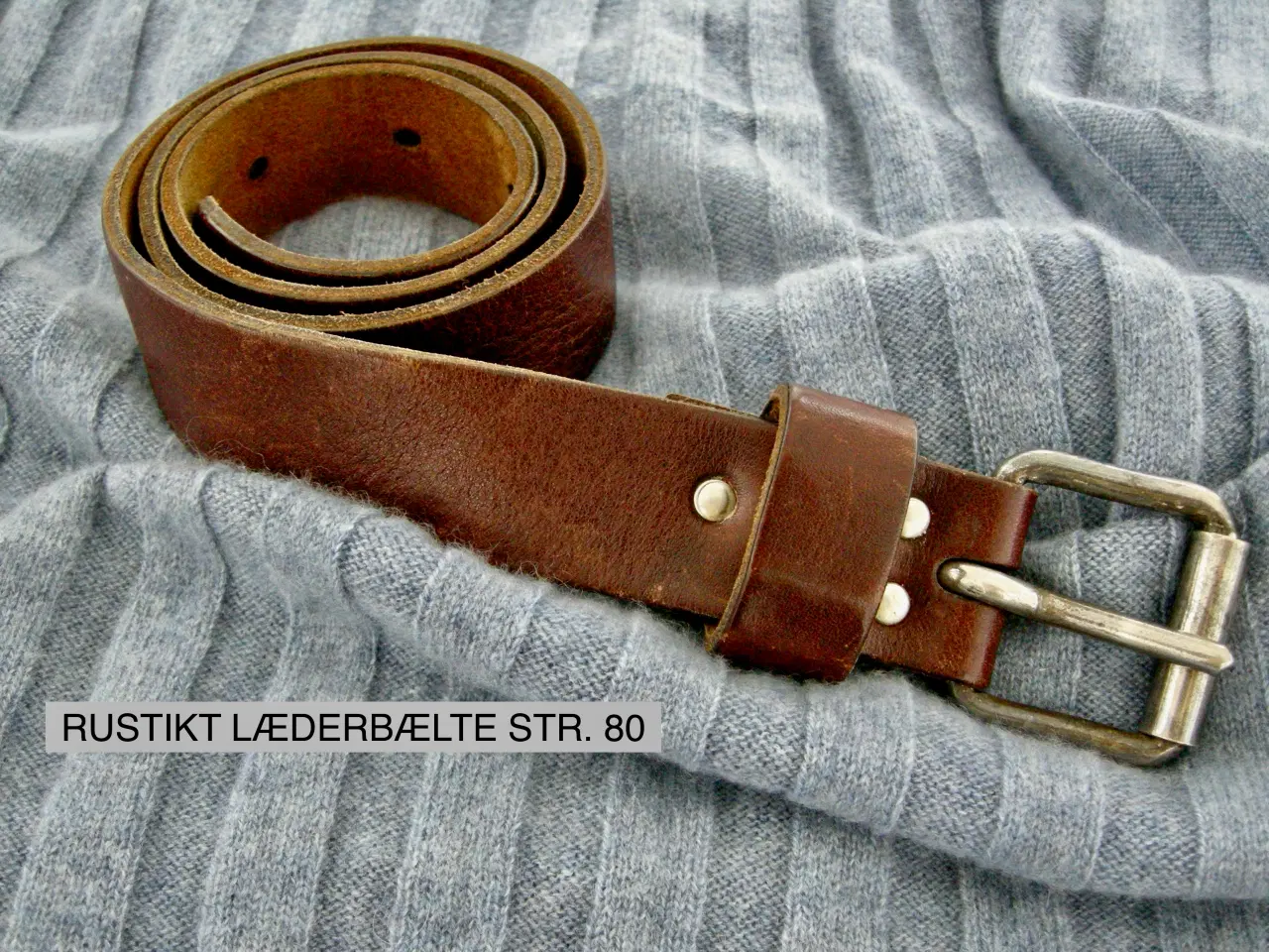 Billede 4 - Vintage læderbælte, Kraftig læderbælte, Bælte