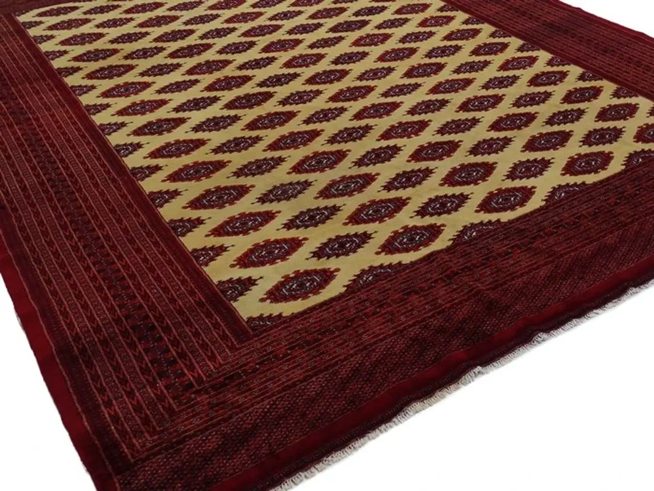 Billede 11 - Pakistansk håndknyttet Buchara tæppe - Certifikat