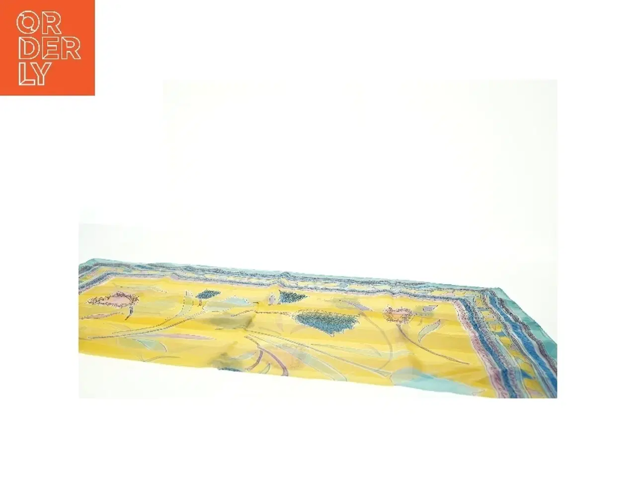 Billede 7 - Mønstret silketørklæde (str. 86 x 86 cm)