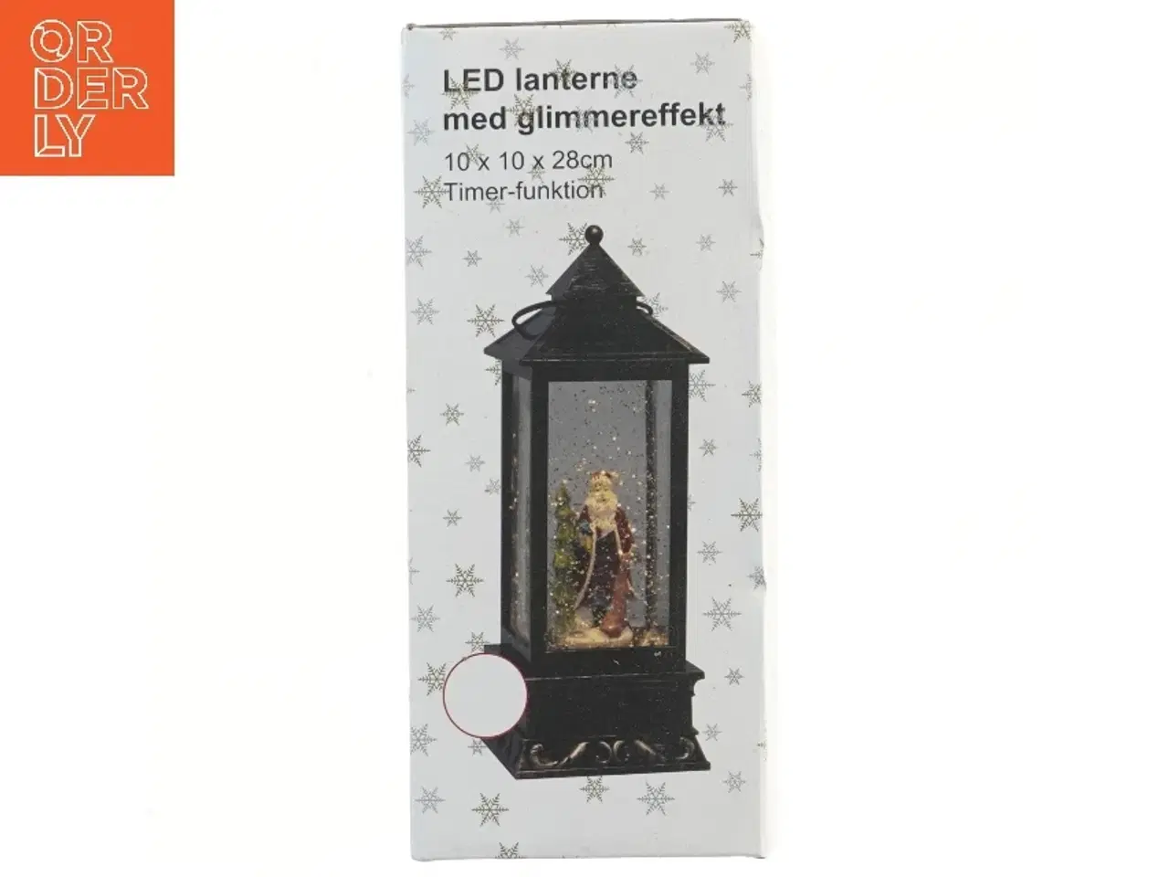 Billede 1 - LED lanterne med glimmereffekt (str. 10x10x28 cm)