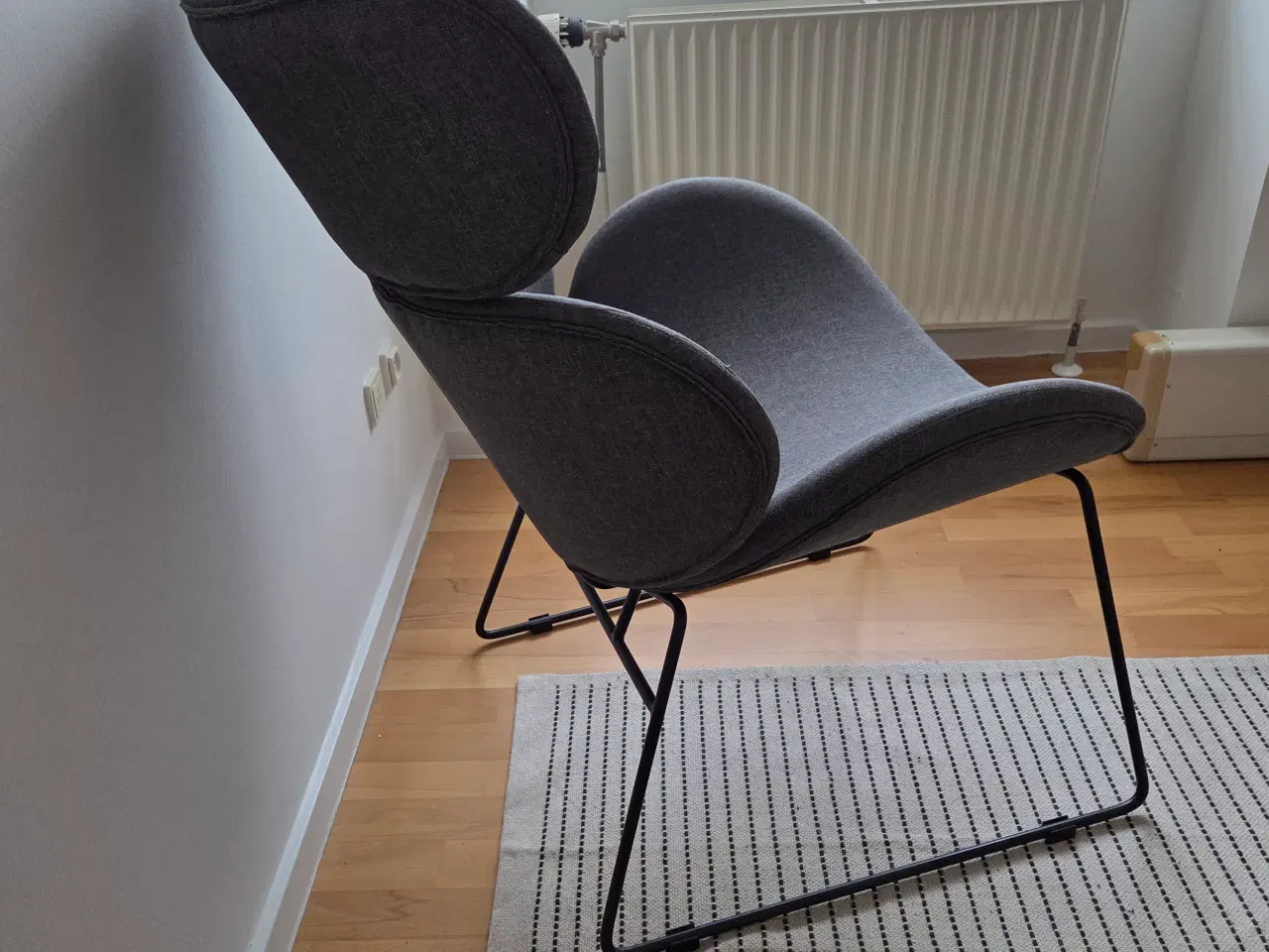Billede 2 - Stol igrå stof 