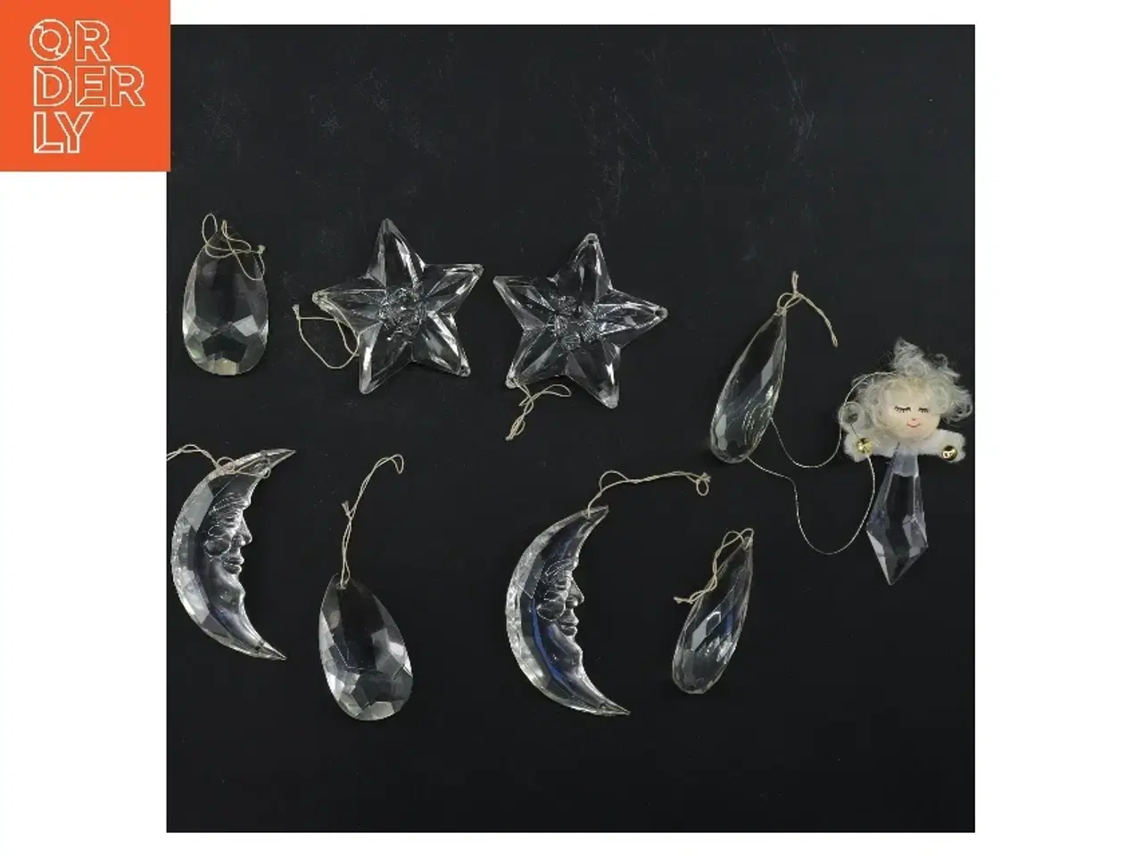 Billede 1 - Dekorative krystalpynt (str. 7 cm)