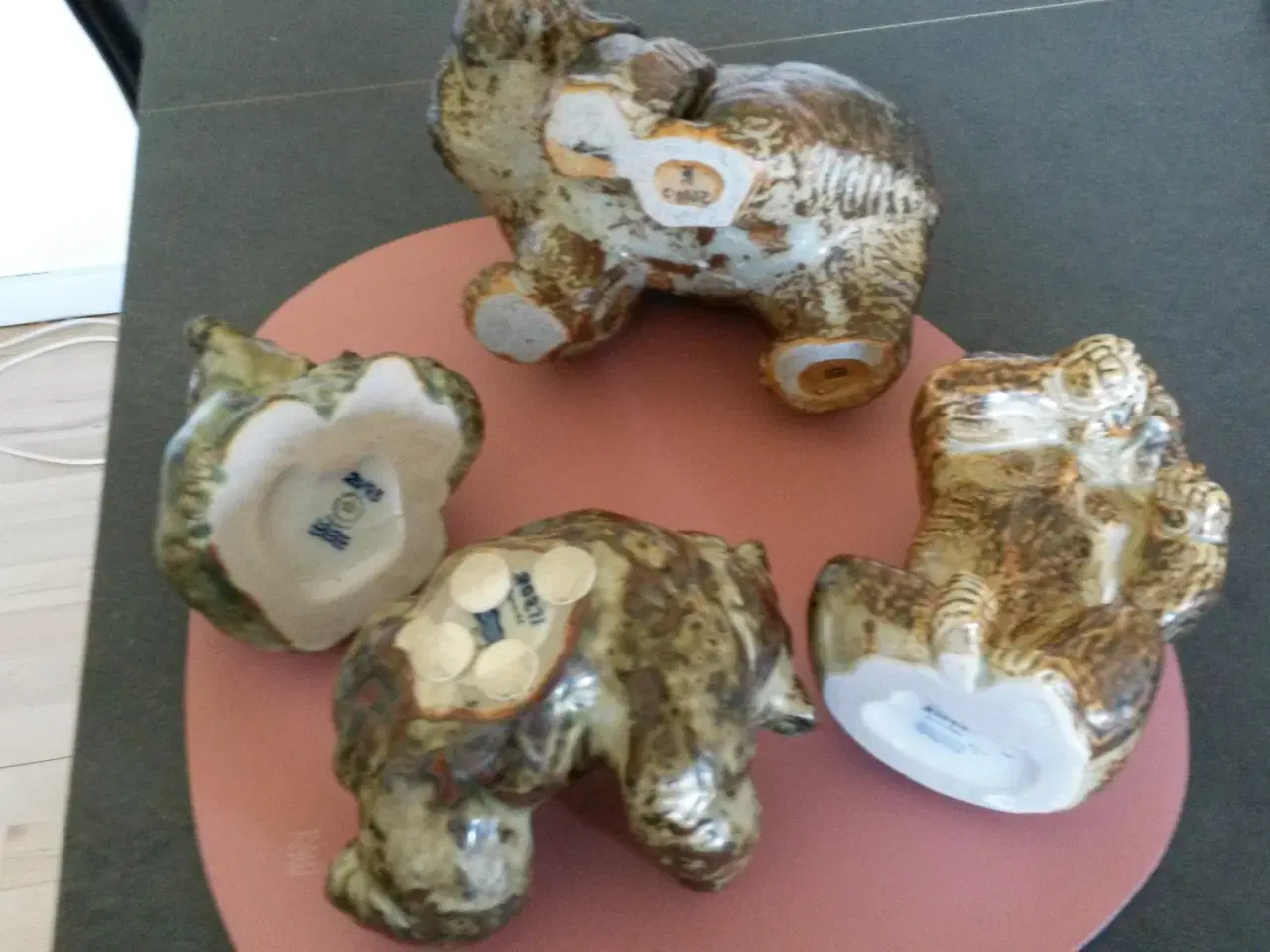 Billede 2 - 4 knud kyhn bjørne i stentøj alle 1 sort 