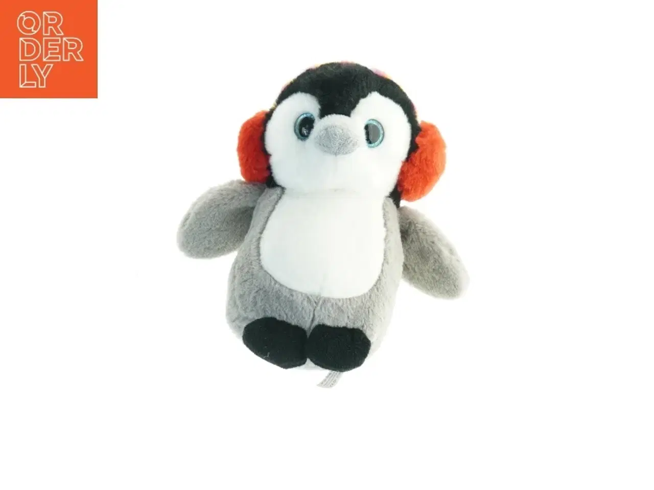 Billede 1 - Tøjdyr pingvin med ørevarmere (str. 22 x 13 cm)