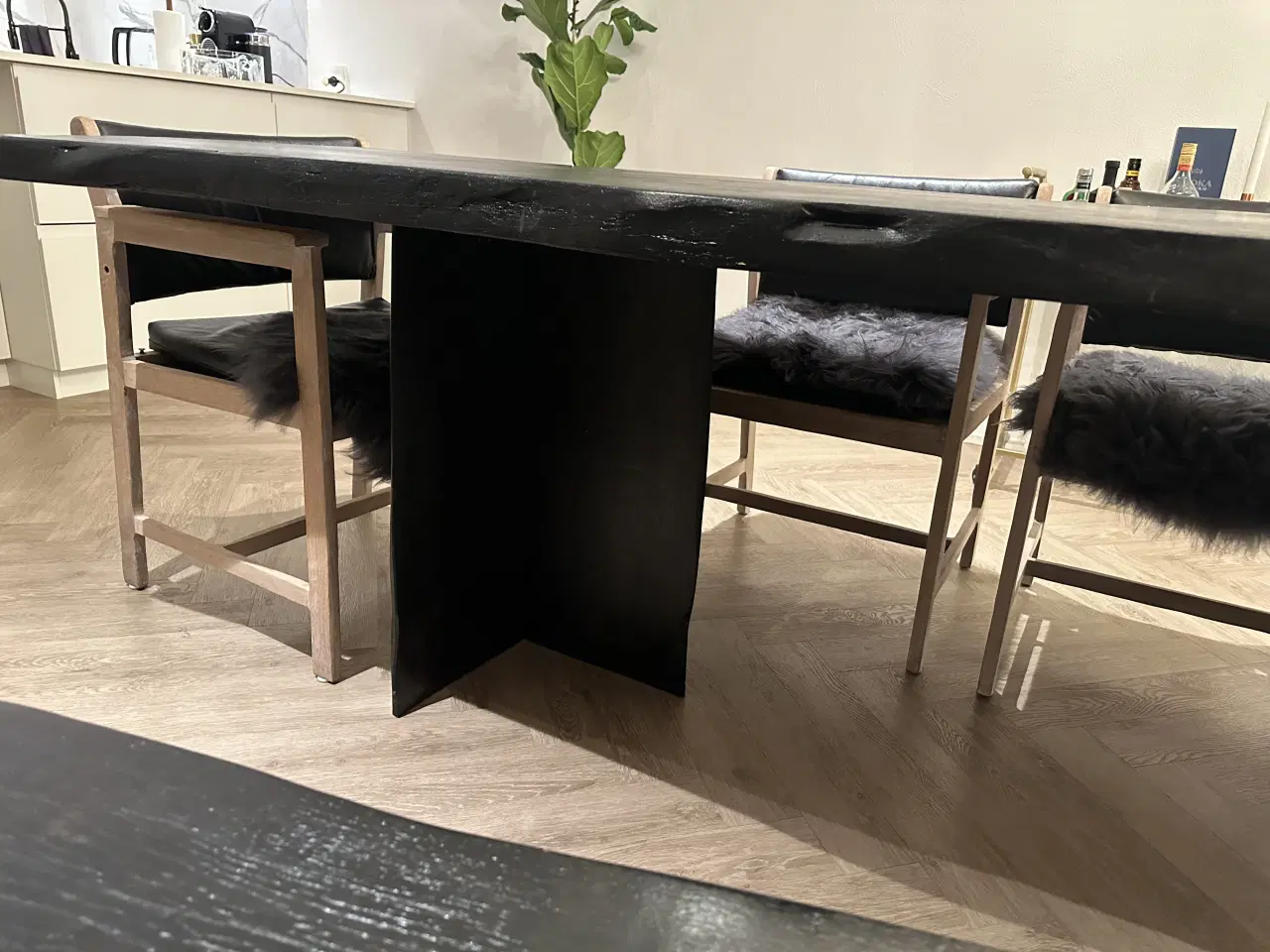 Billede 6 - Plankebord i massivt egetræ, 