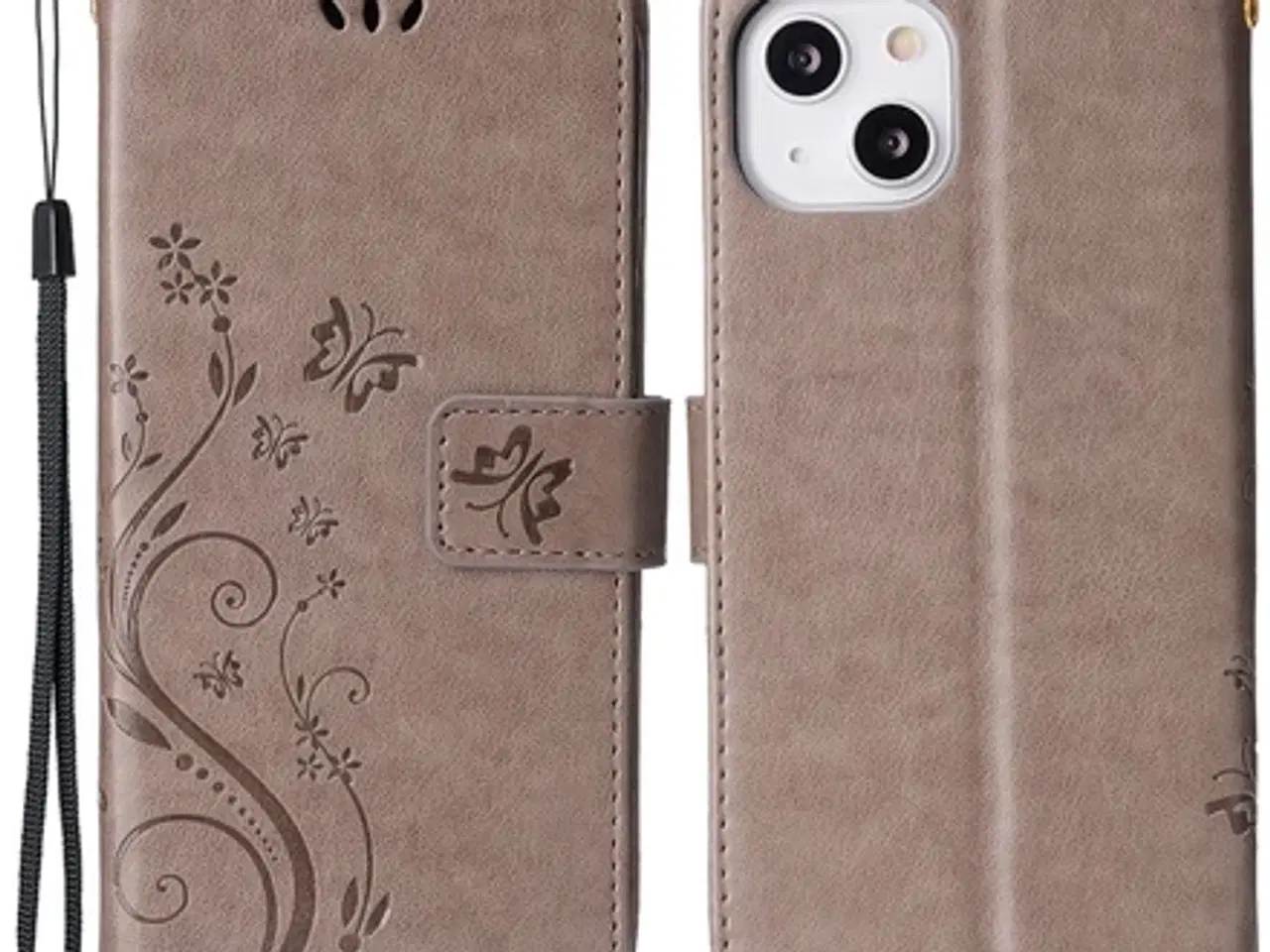 Billede 1 - Papillo Læder Flip Cover til iPhone 15