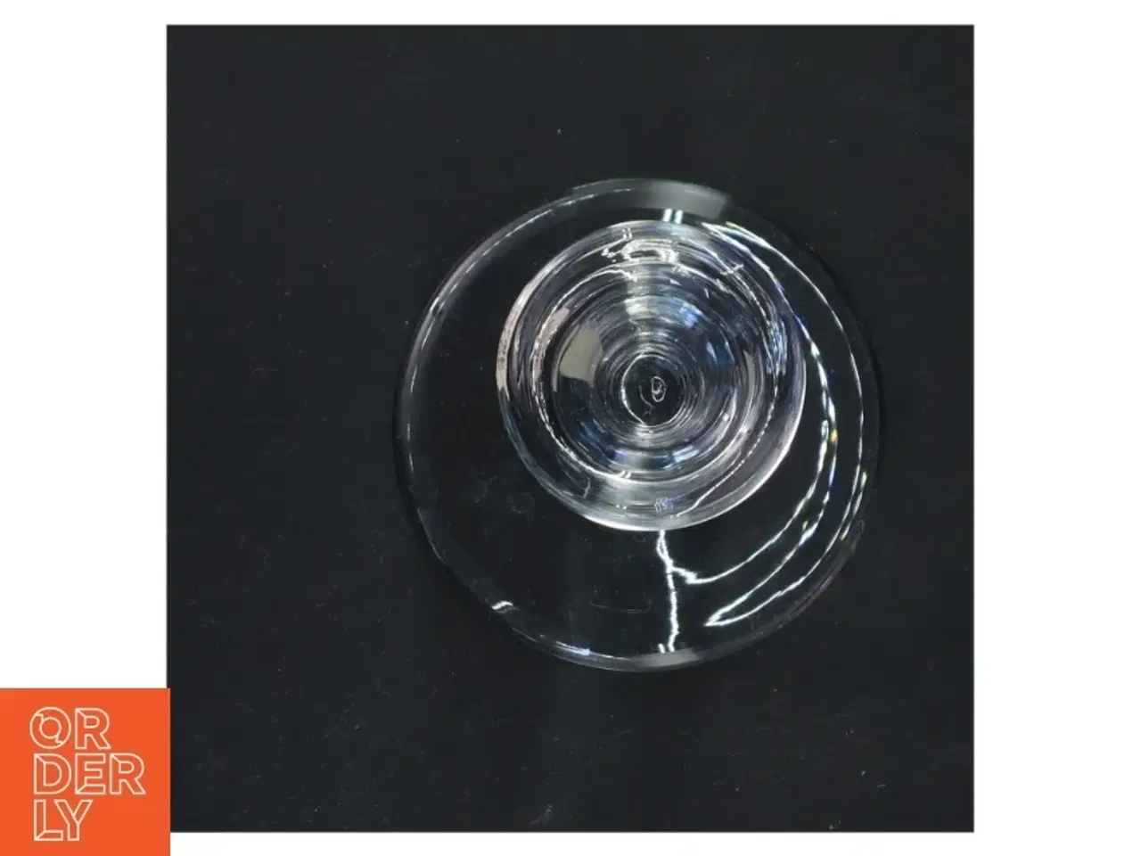 Billede 2 - Glas lysestage fra Holmegaard (str. 13x10 cm)