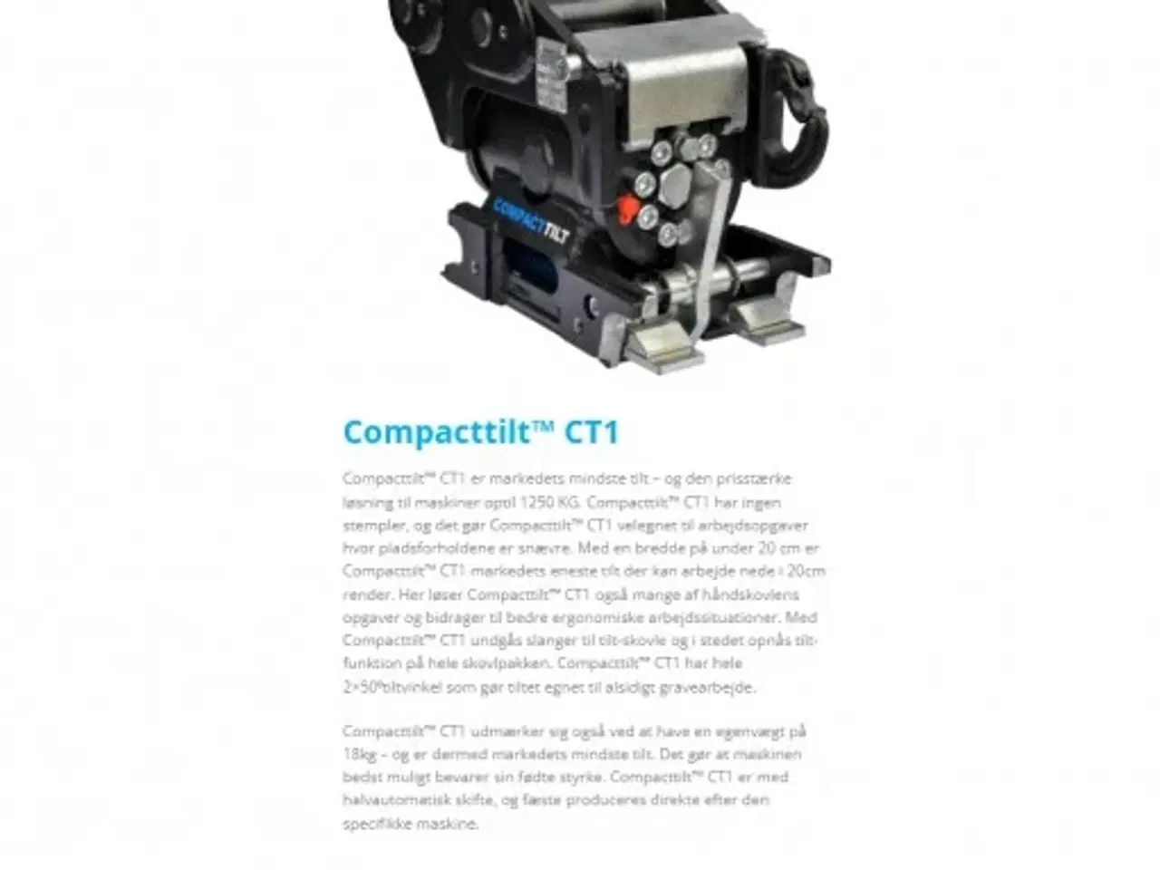 Billede 5 - Compacttilt til maskiner fra 0 til 10 tons