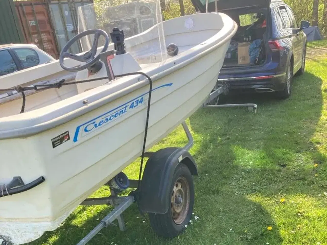 Billede 1 - Cresent 434 Styrpult jolle med 20HK Mercury 4 takt