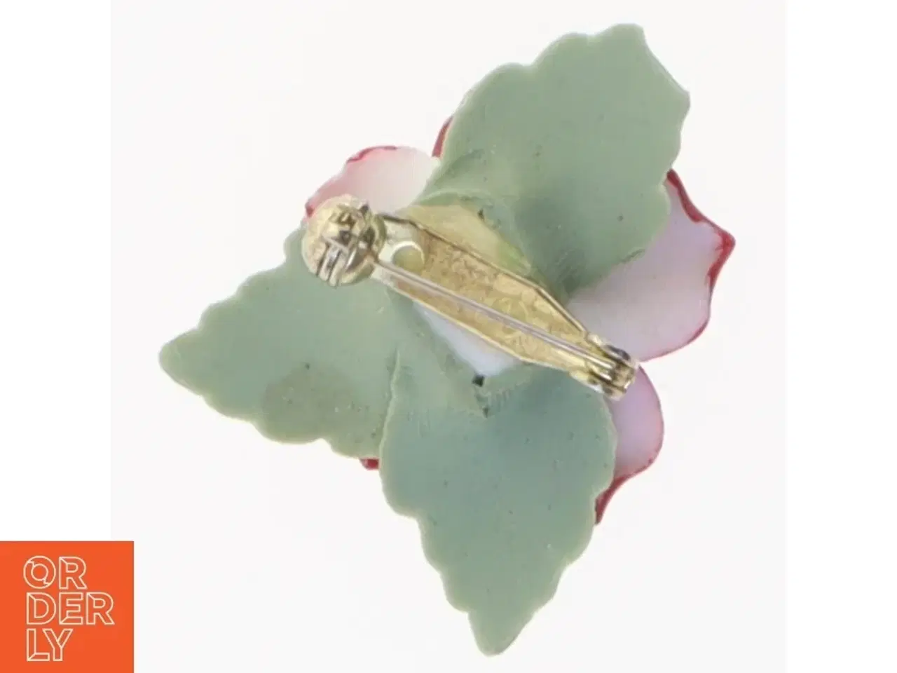 Billede 2 - Porcelænsrose broche (str. Ø 3 cm)